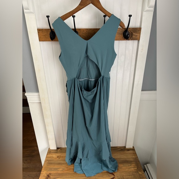 HALARA Teal High Low Dress - Picture 4 of 4